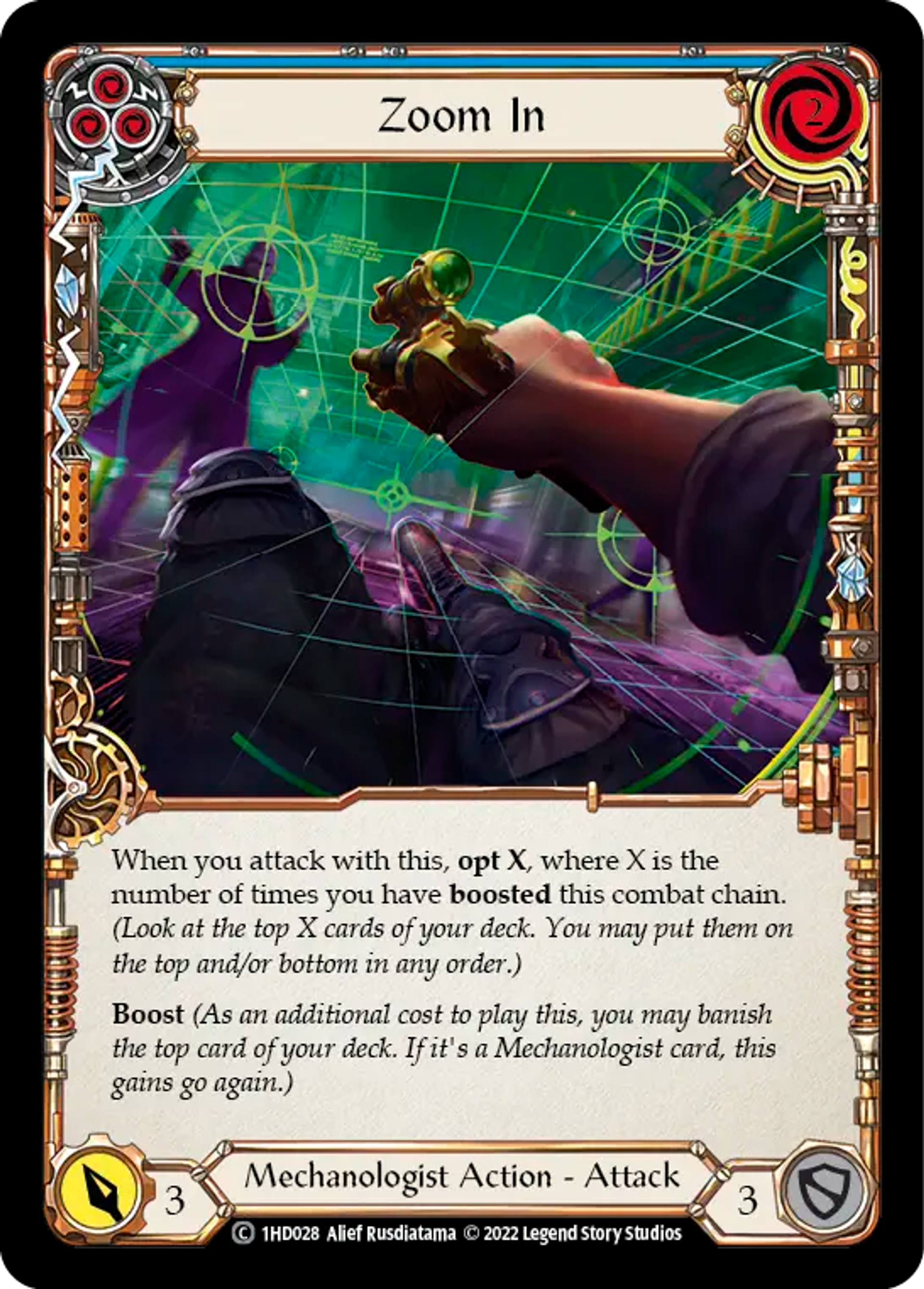 Zoom In (Blue) — Dash - Blitz Deck — Flesh and Blood