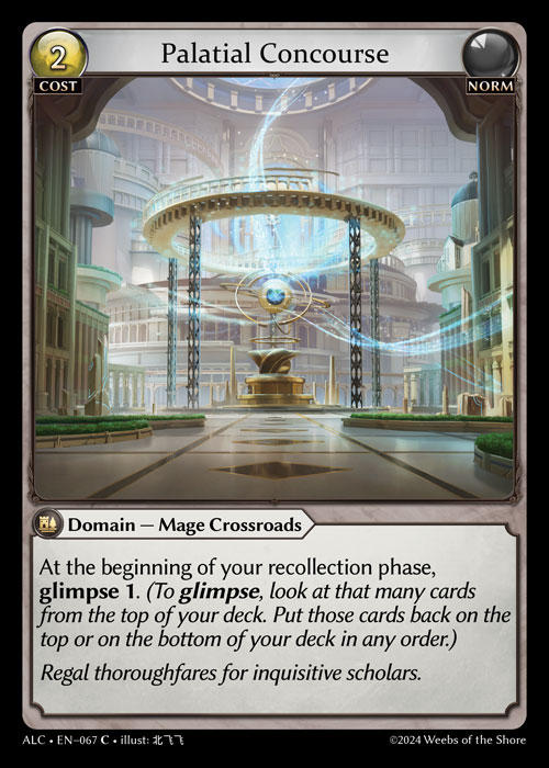 Palatial Concourse — Alchemical Revolution — Grand Archive TCG
