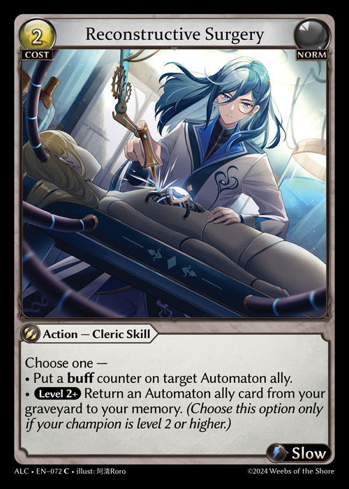 Reconstructive Surgery — Alchemical Revolution — Grand Archive TCG