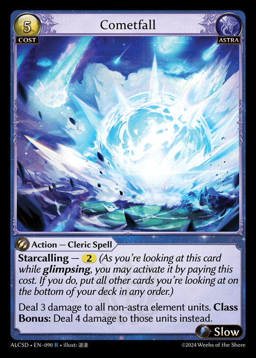 Cometfall — Alchemical Revolution Starter Decks — Grand Archive TCG