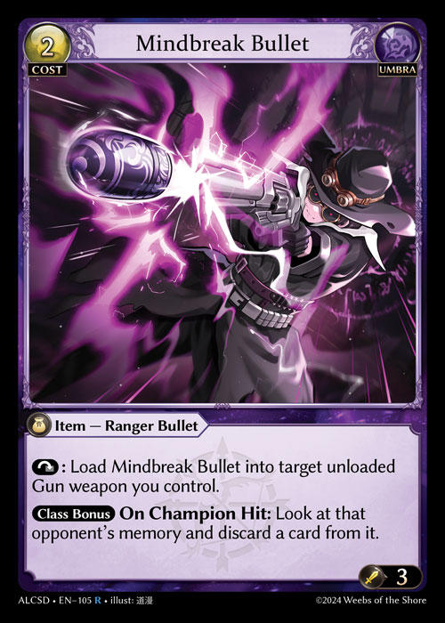 Mindbreak Bullet — Alchemical Revolution Starter Decks — Grand Archive TCG