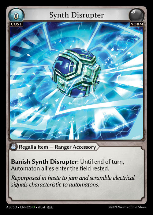 Synth Disrupter — Alchemical Revolution Starter Decks — Grand Archive TCG