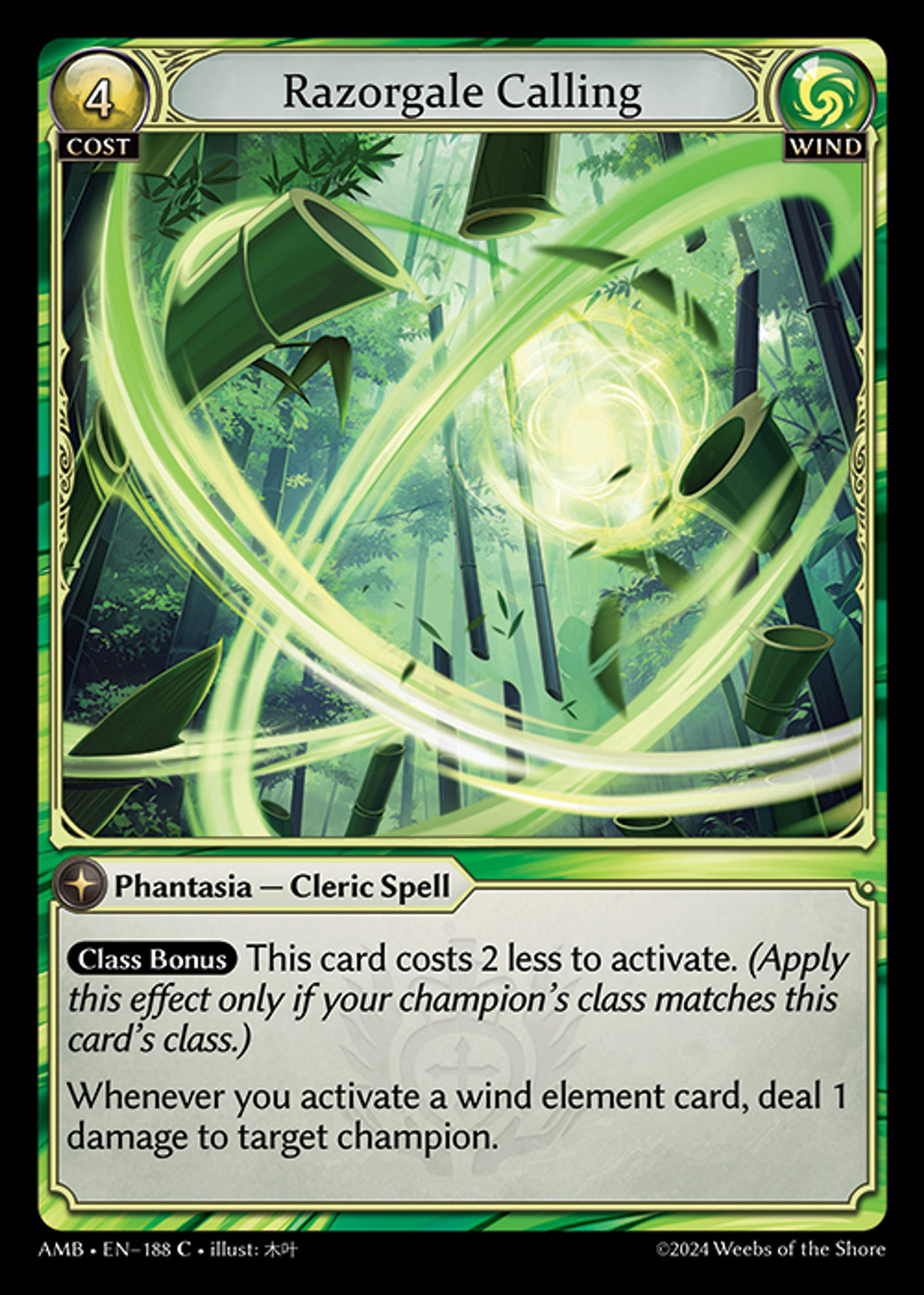 Razorgale Calling — Mortal Ambition — Grand Archive