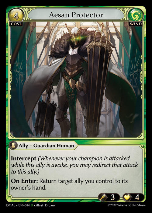 Aesan Protector — Dawn of Ashes Prelude — Grand Archive TCG