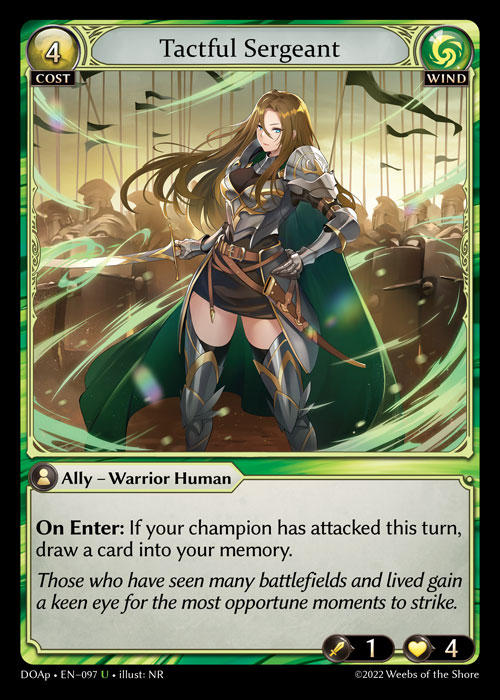 Tactful Sergeant — Dawn of Ashes Prelude — Grand Archive TCG
