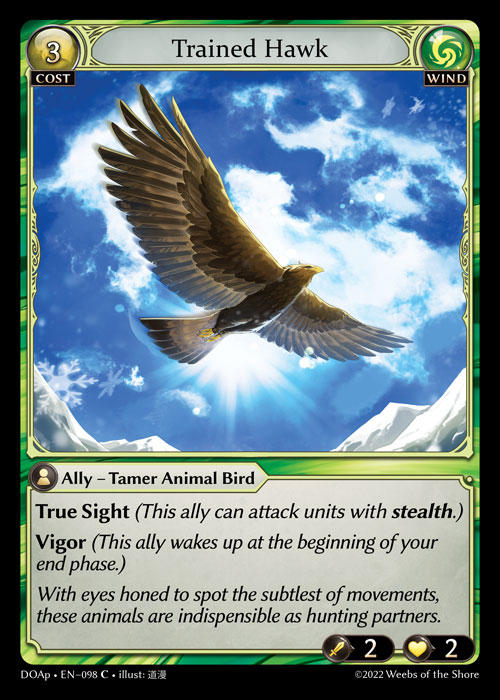 Trained Hawk — Dawn of Ashes Prelude — Grand Archive TCG