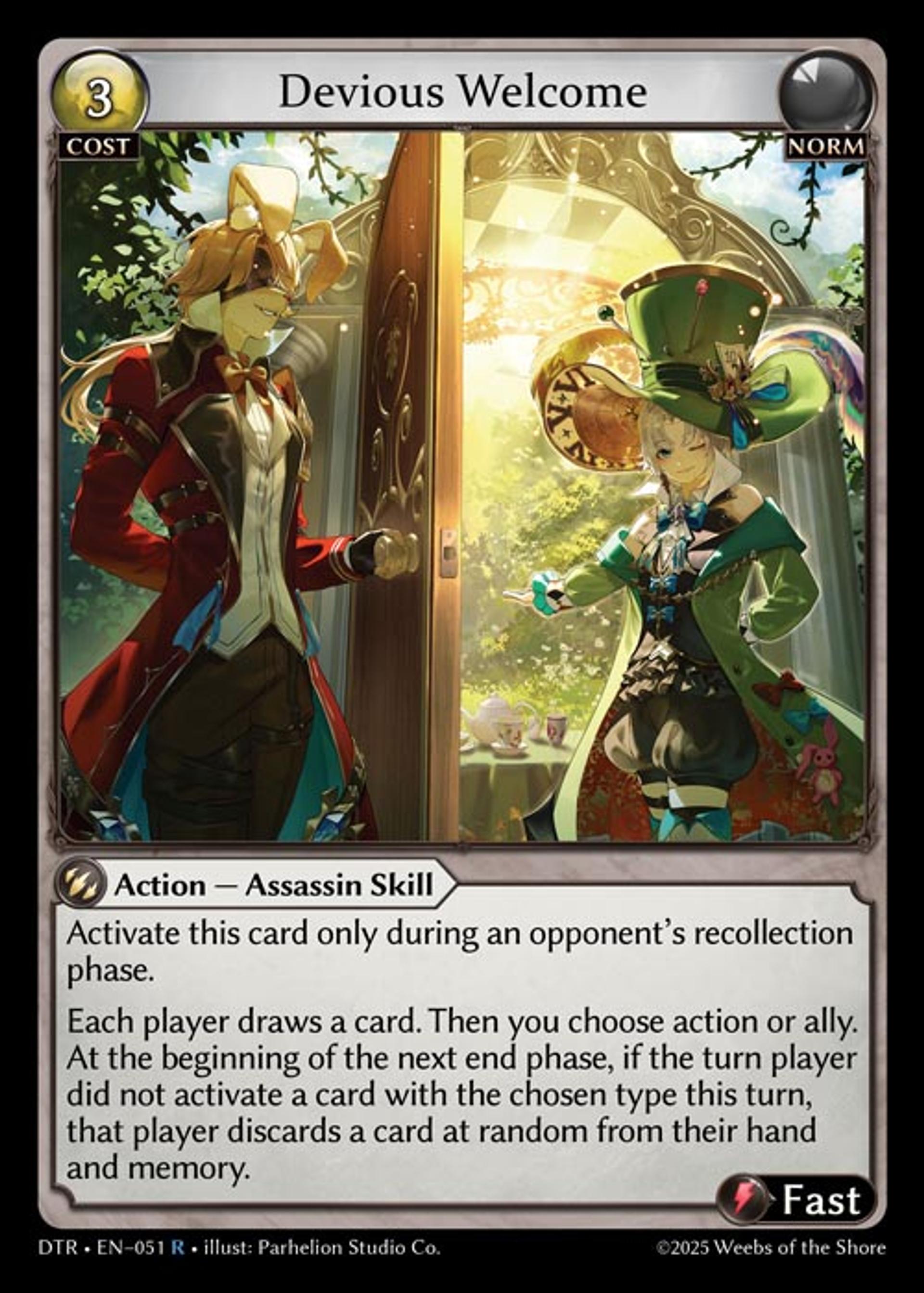 Devious Welcome — Distorted Reflections — Grand Archive TCG