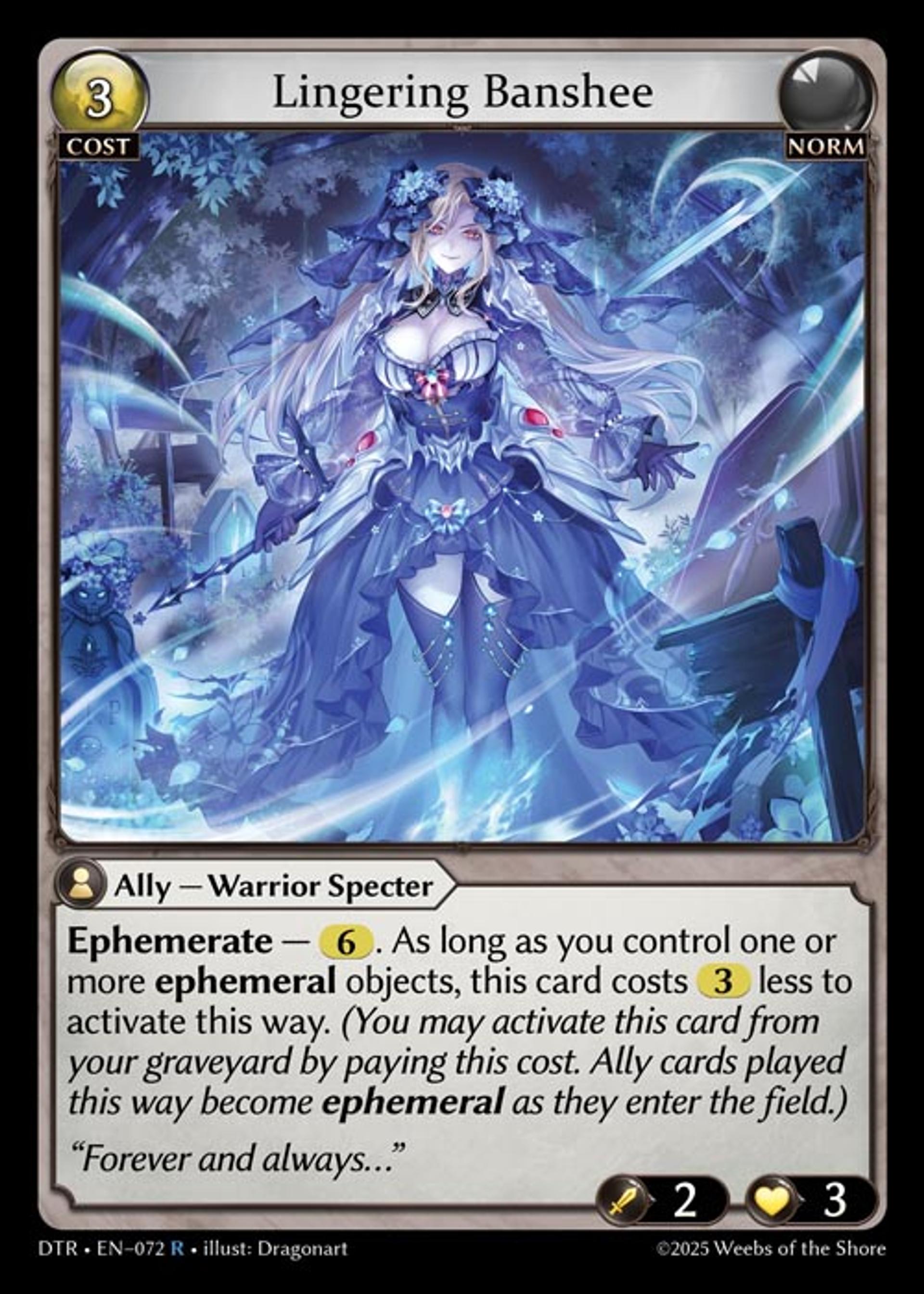 Lingering Banshee — Distorted Reflections — Grand Archive TCG