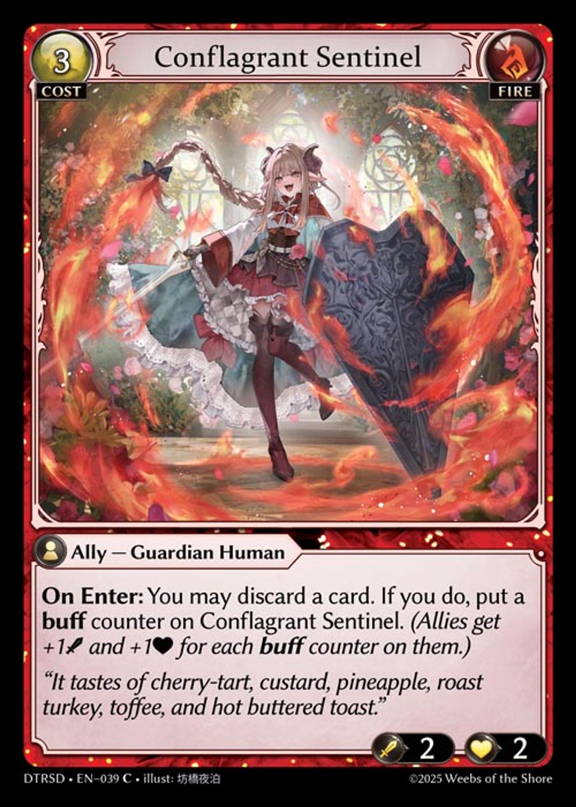 Conflagrant Sentinel — Distorted Reflections Starter Decks — Grand Archive TCG
