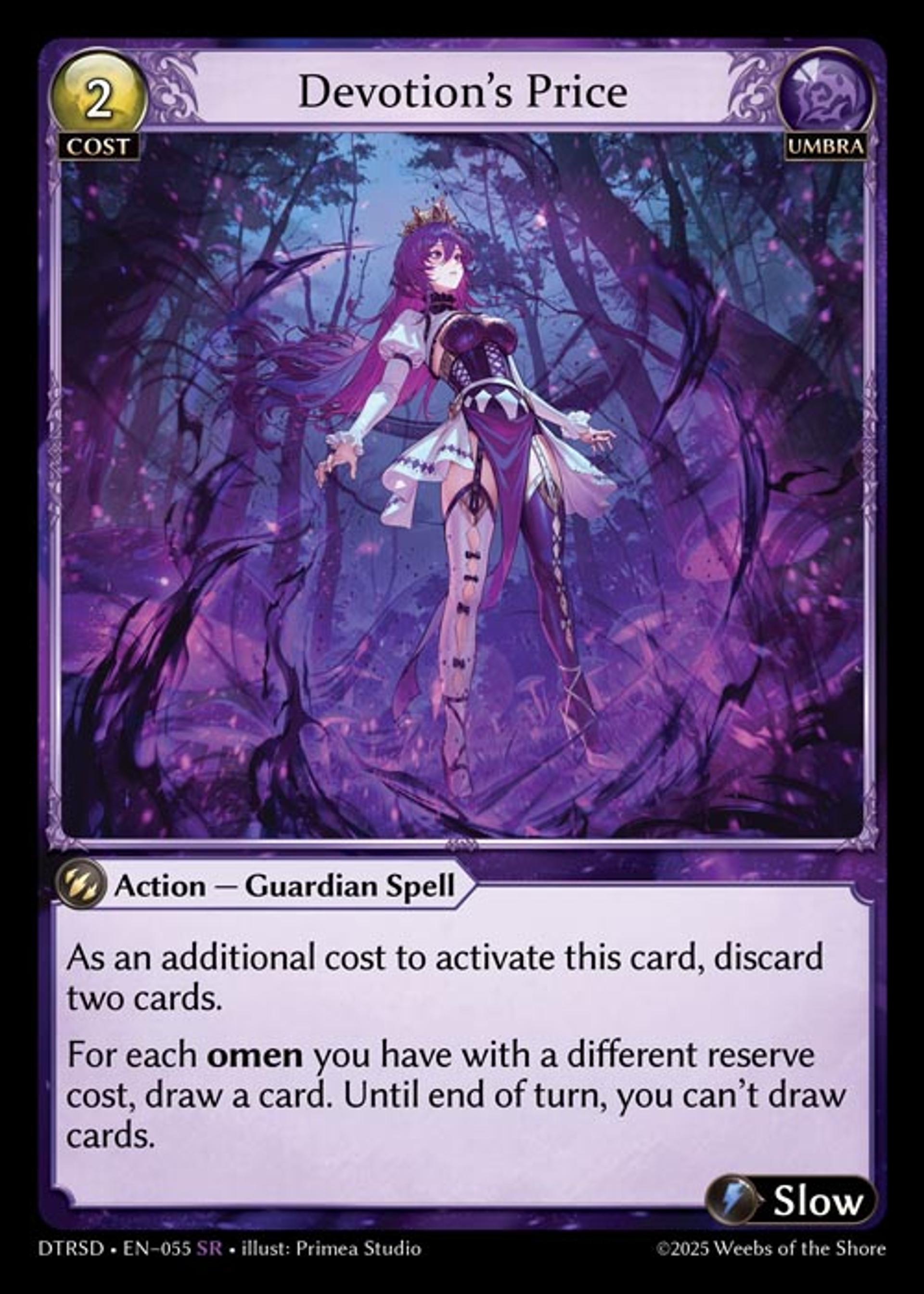 Devotion's Price — Distorted Reflections Starter Decks — Grand Archive TCG