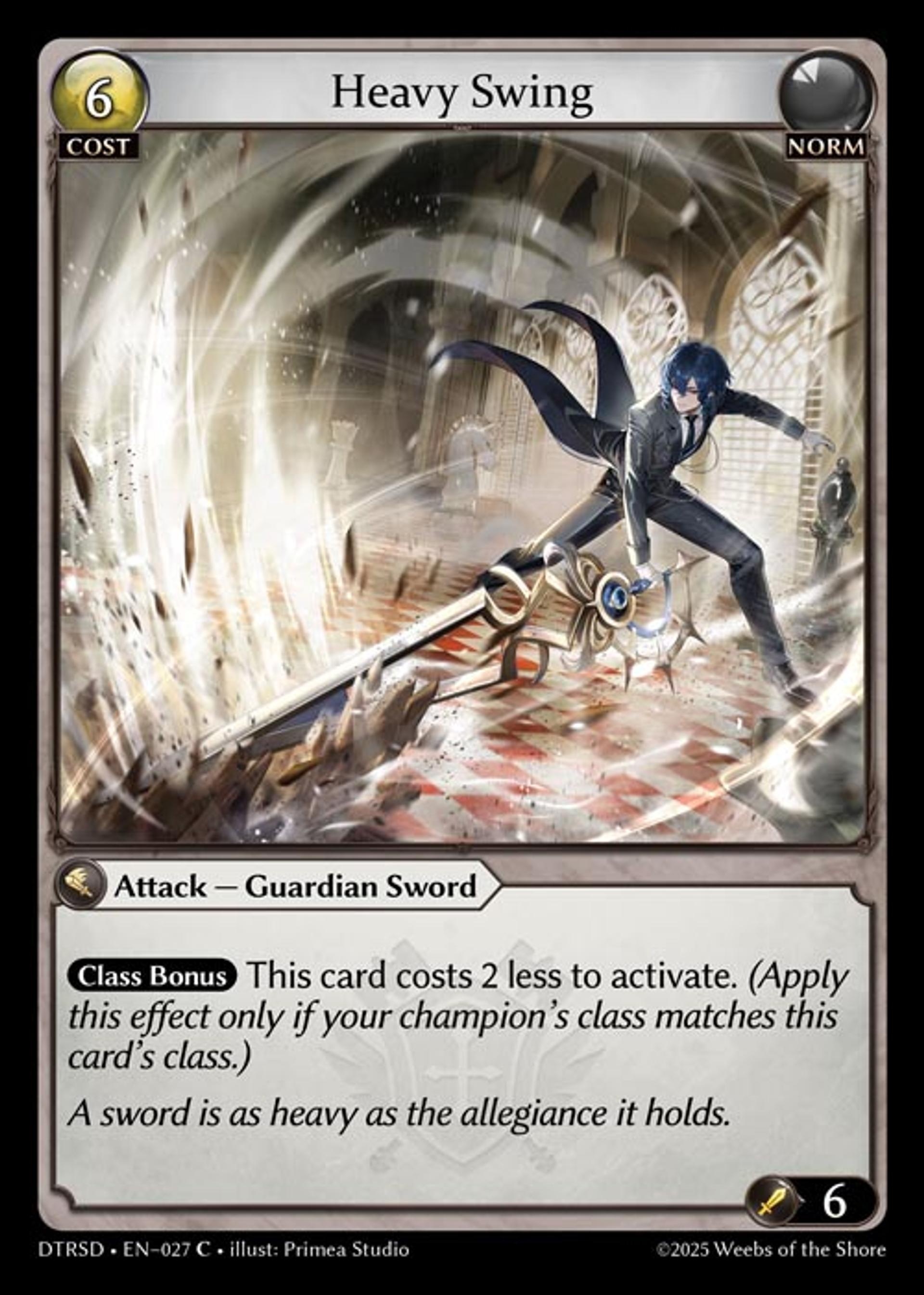 Heavy Swing — Distorted Reflections Starter Decks — Grand Archive TCG