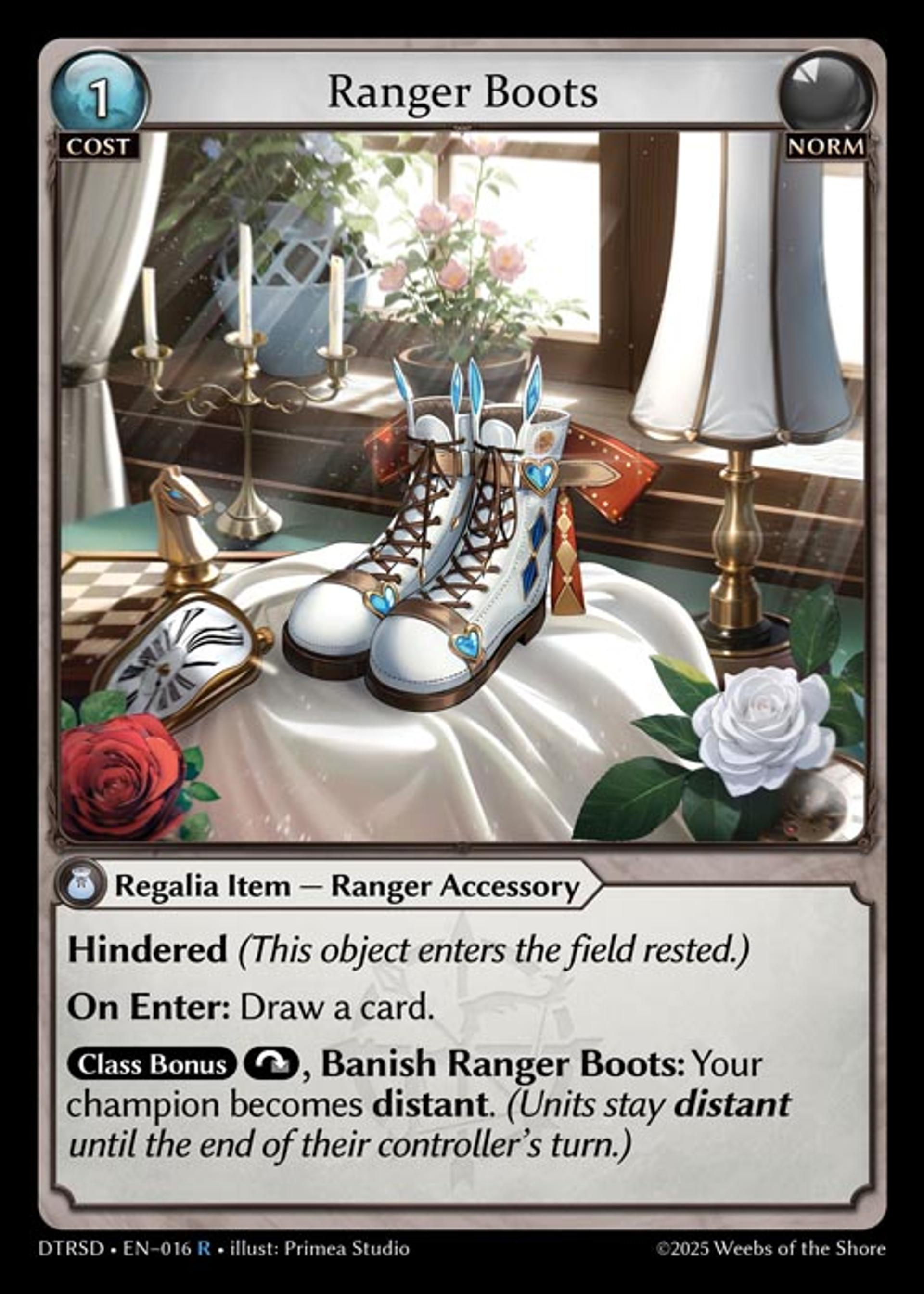 Ranger Boots — Distorted Reflections Starter Decks — Grand Archive TCG
