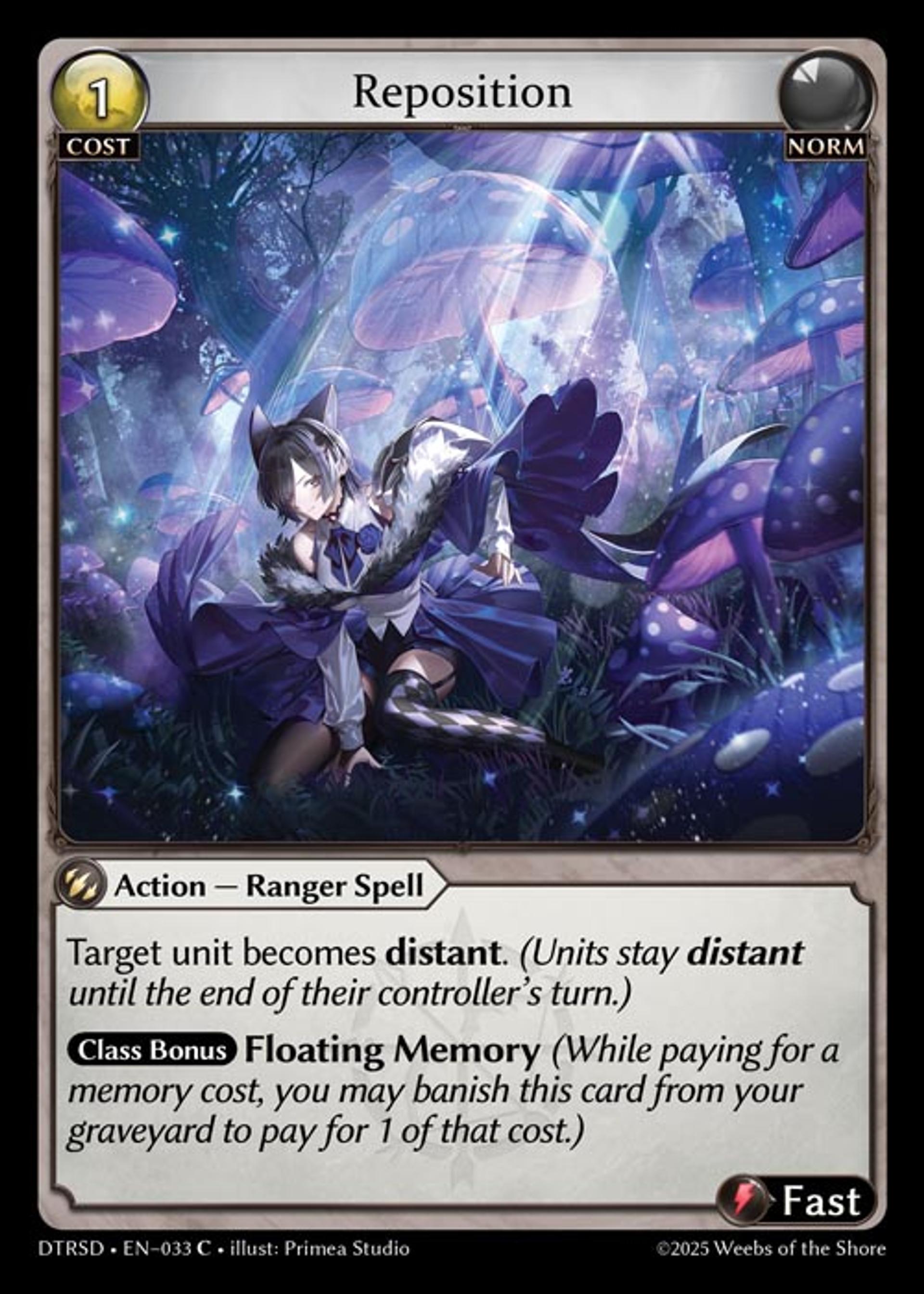Reposition — Distorted Reflections Starter Decks — Grand Archive TCG