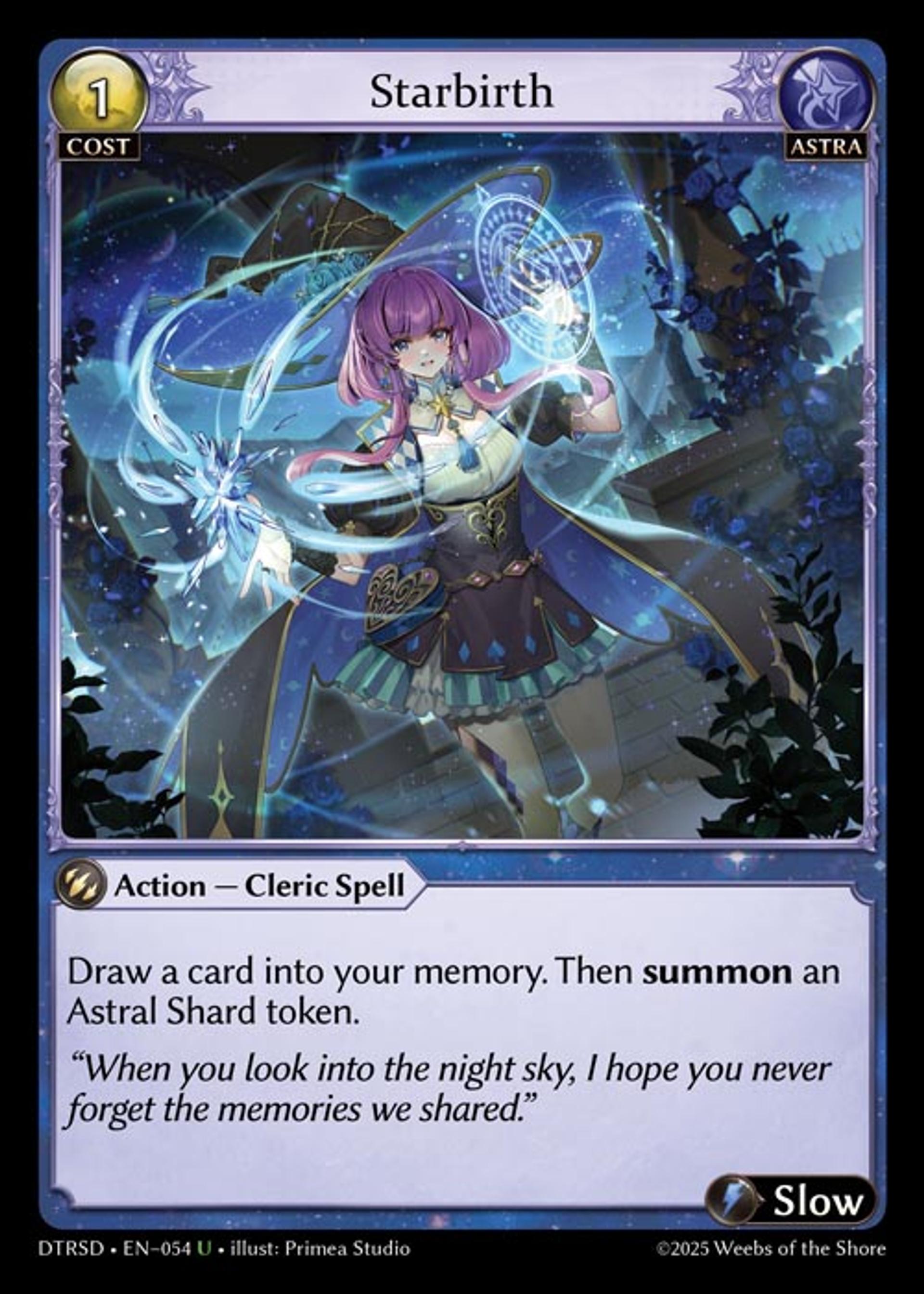 Starbirth — Distorted Reflections Starter Decks — Grand Archive TCG
