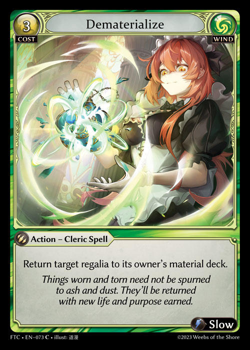 Dematerialize — Fractured Crown — Grand Archive TCG