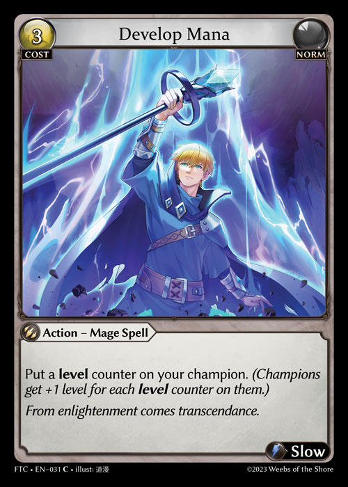 Develop Mana — Fractured Crown — Grand Archive TCG