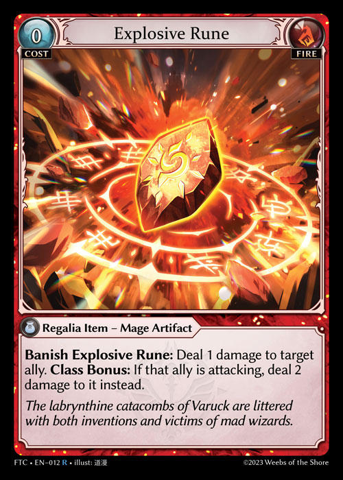 Explosive Rune — Fractured Crown — Grand Archive TCG
