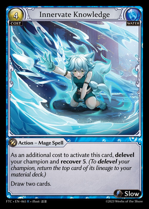 Innervate Knowledge — Fractured Crown — Grand Archive TCG