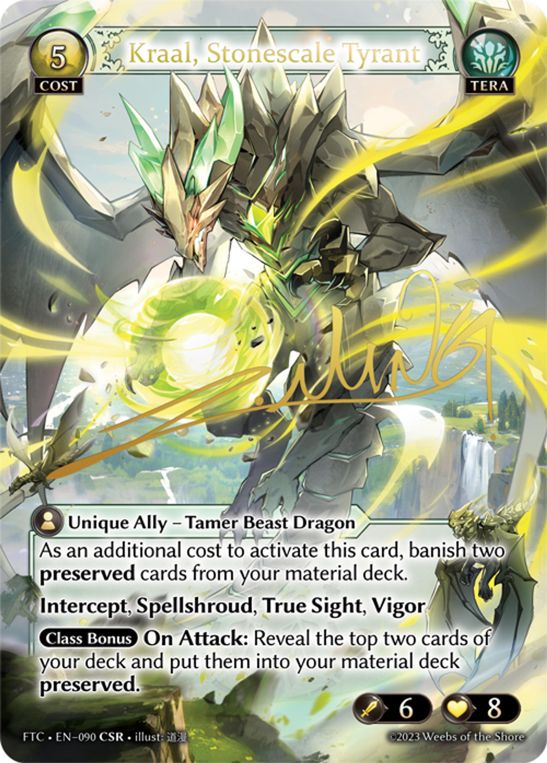 Kraal, Stonescale Tyrant — Fractured Crown — Grand Archive