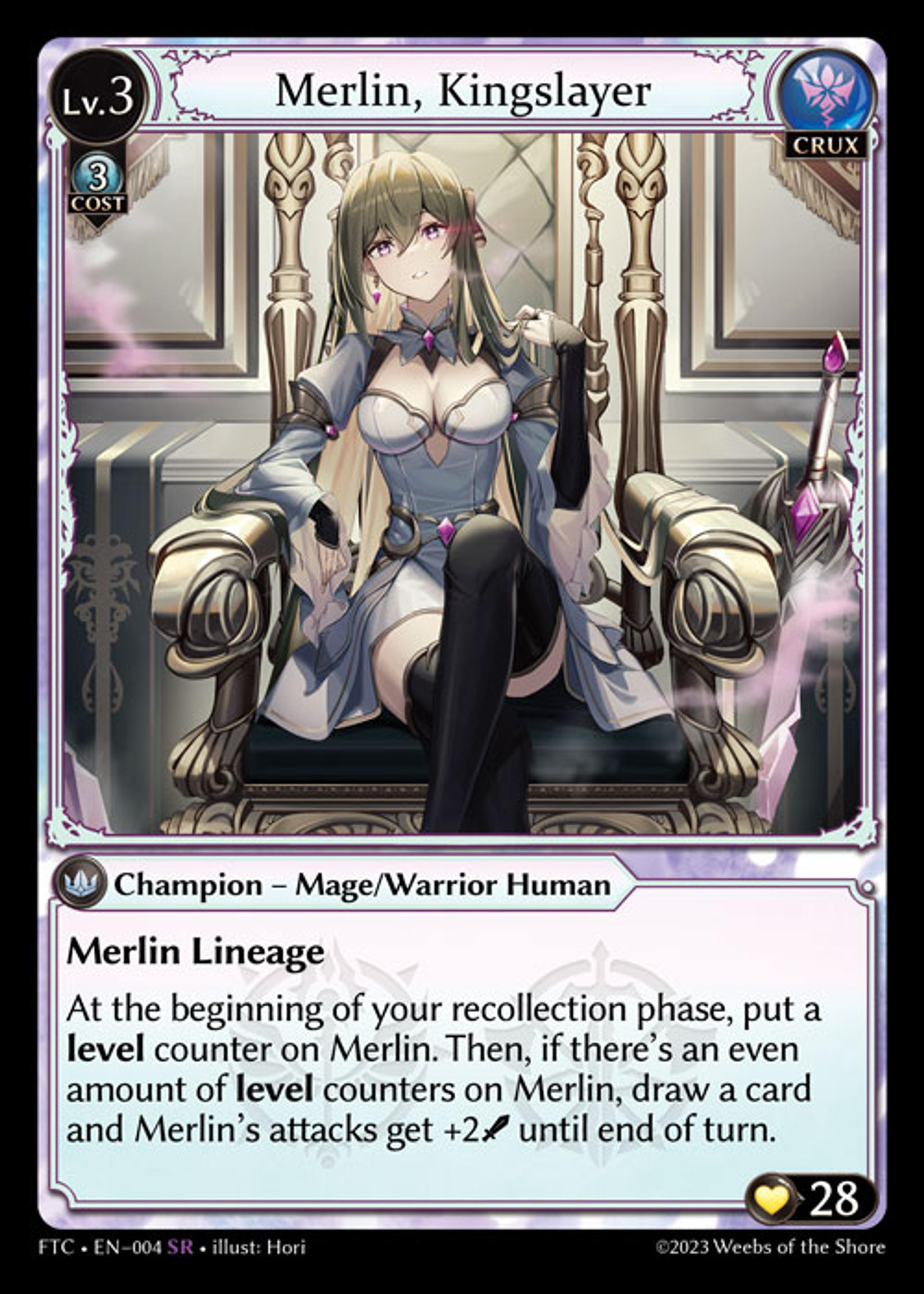 Merlin, Kingslayer — Fractured Crown — Grand Archive