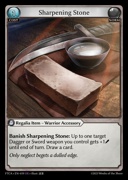 Sharpening Stone — Fractured Crown: Armaments — Grand Archive TCG