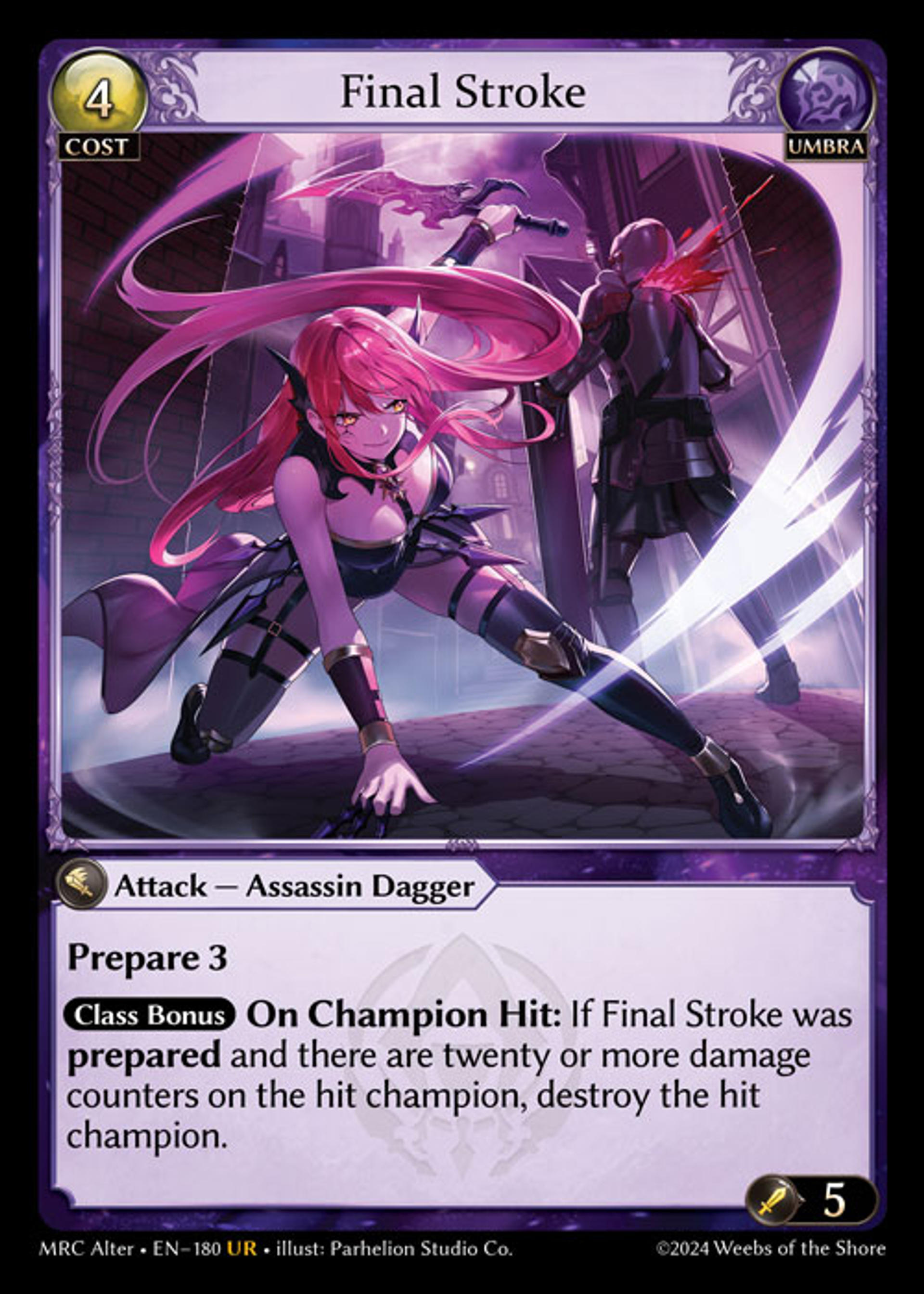 Final Stroke — Mercurial Heart Alter Edition — Grand Archive TCG