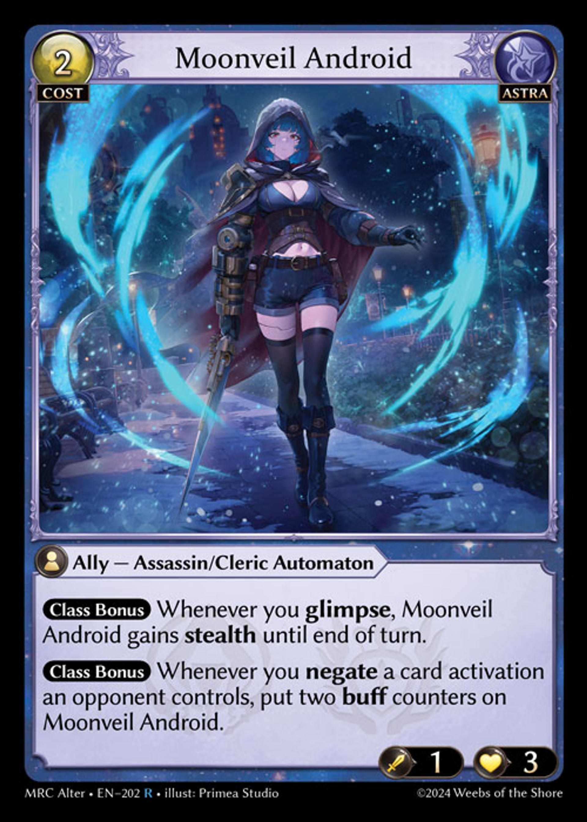 Moonveil Android — Mercurial Heart Alter Edition — Grand Archive TCG