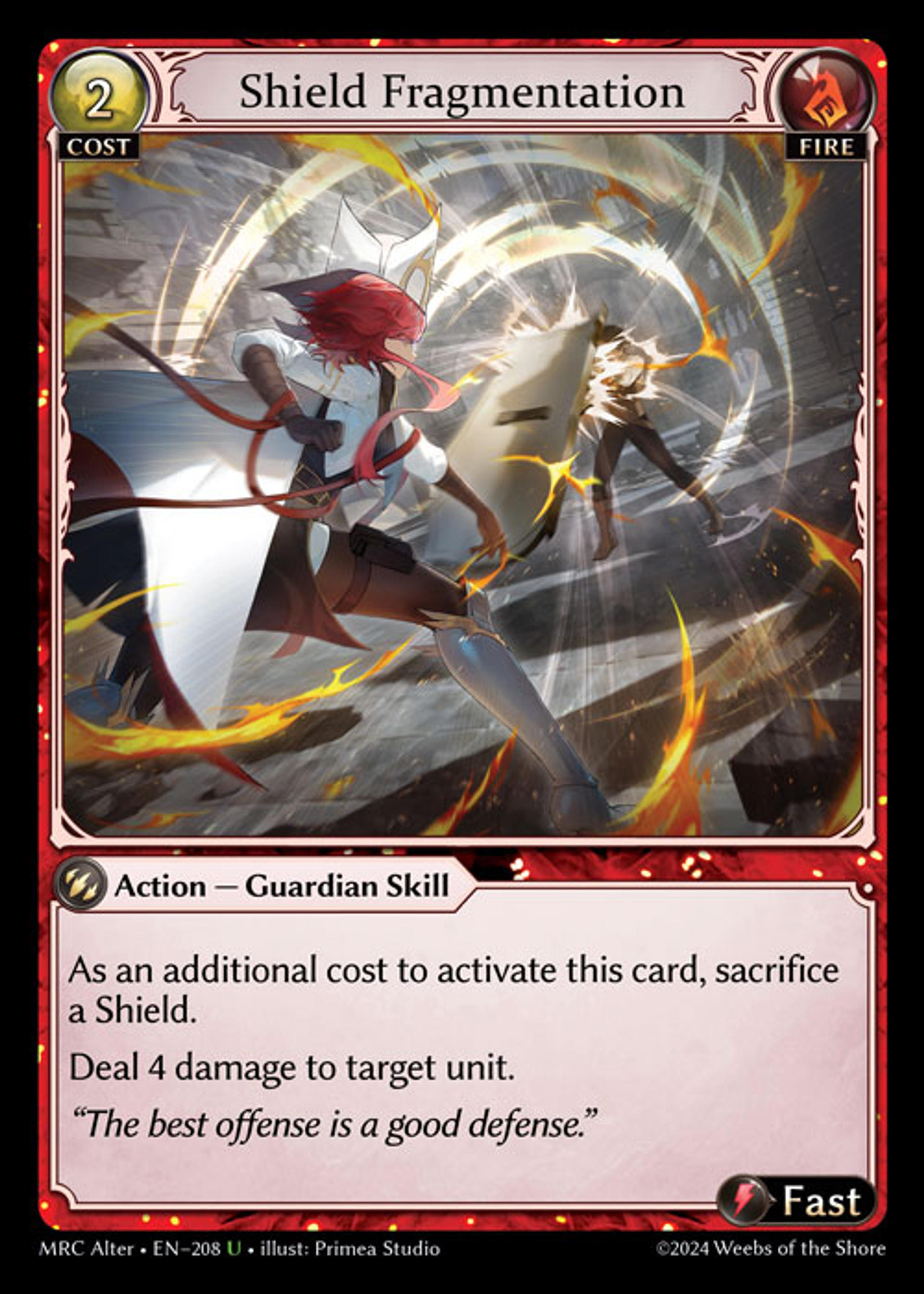 Shield Fragmentation — Mercurial Heart Alter Edition — Grand Archive TCG