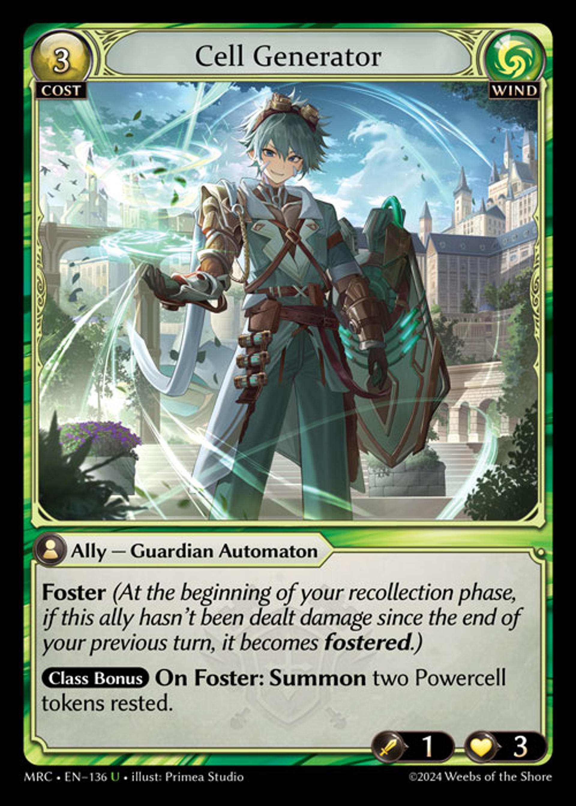 Cell Generator — Mercurial Heart — Grand Archive