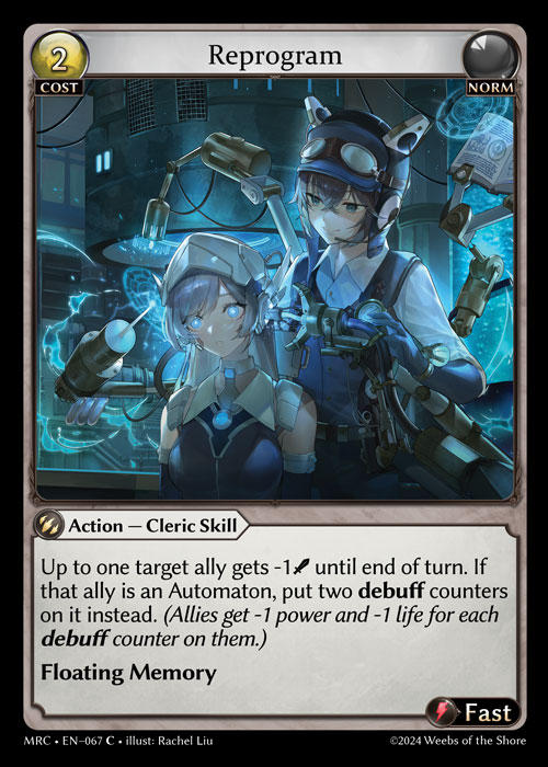 Reprogram — Mercurial Heart — Grand Archive TCG