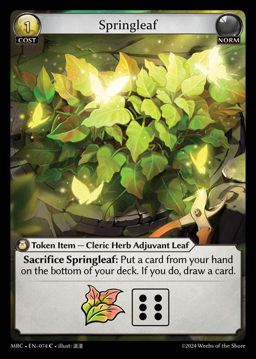 Springleaf — Mercurial Heart — Grand Archive TCG