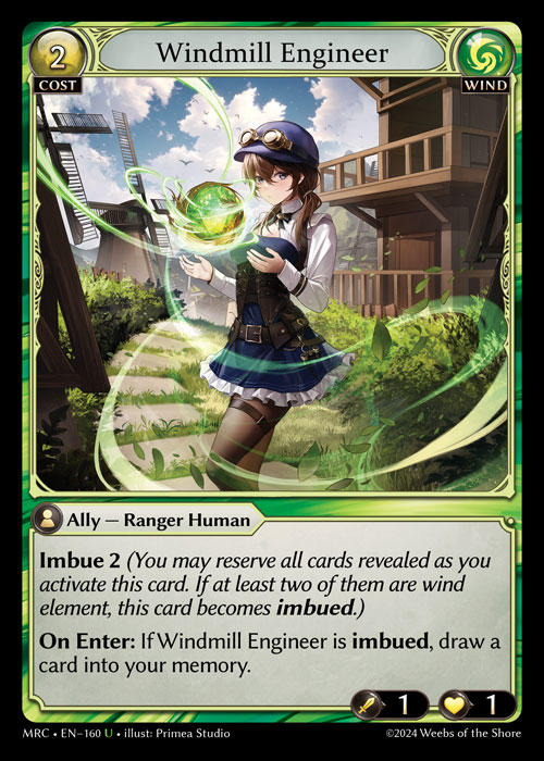 Windmill Engineer — Mercurial Heart — Grand Archive TCG