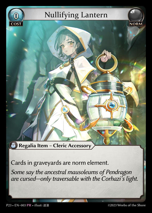 Nullifying Lantern — Promotional 2023 — Grand Archive TCG