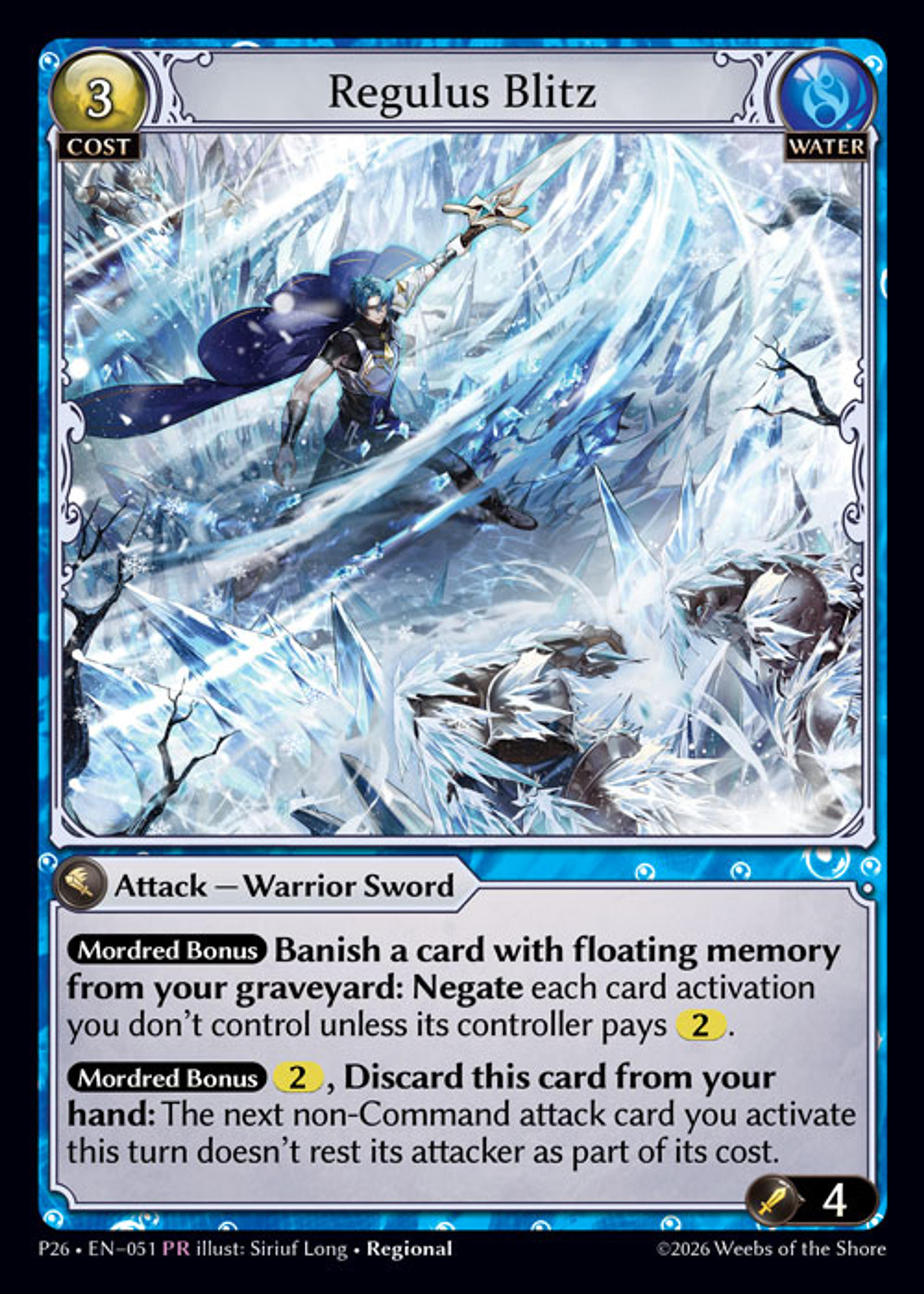 Regulus Blitz — Promotional 2026 — Grand Archive TCG