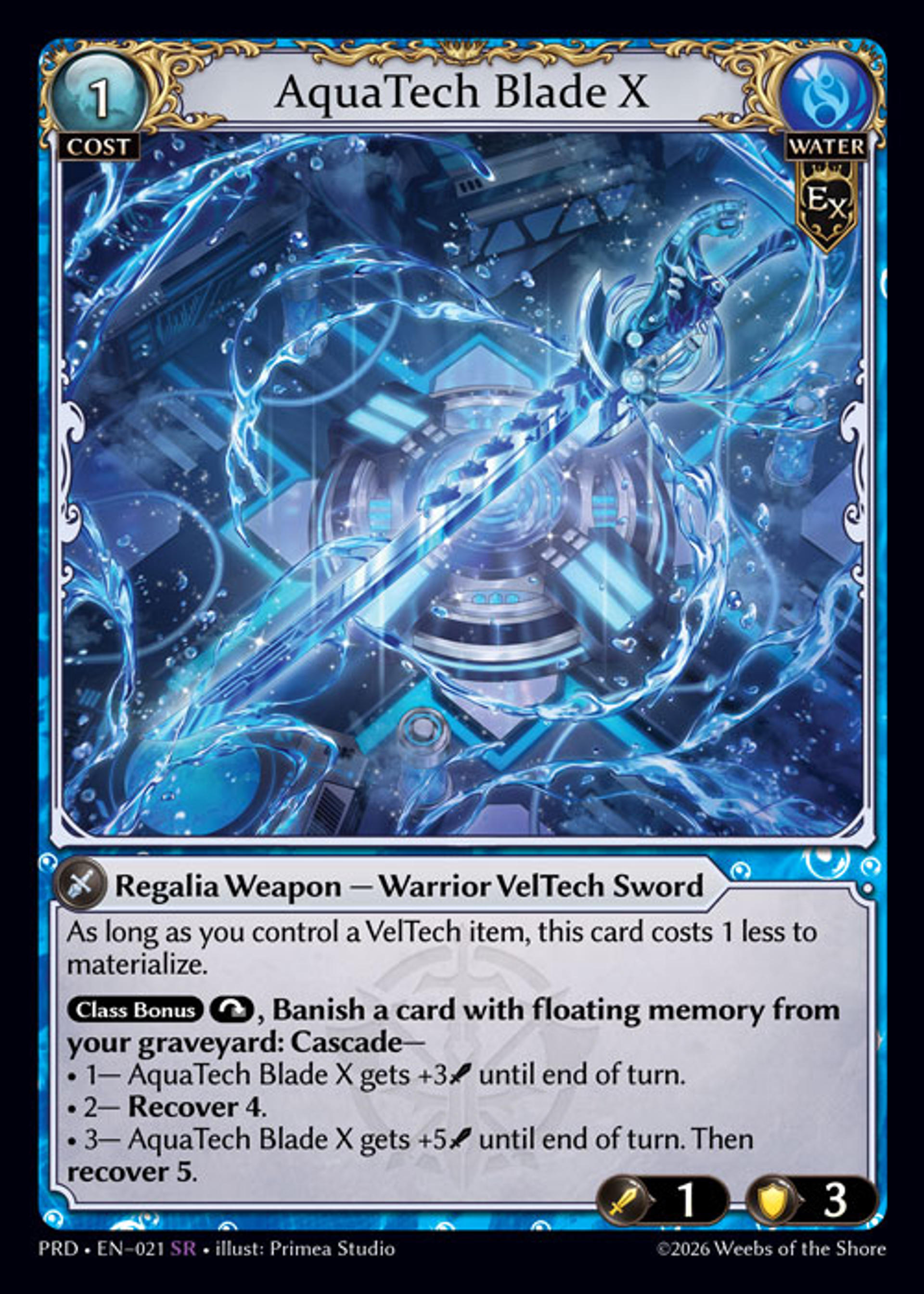AquaTech Blade X — .asphodel/paradise — Grand Archive