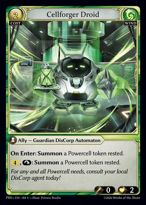 Cellforger Droid — .asphodel/paradise — Grand Archive TCG