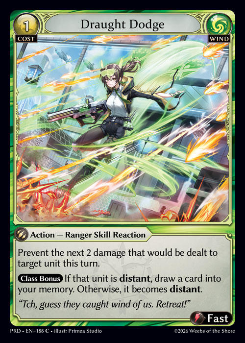 Draught Dodge — .asphodel/paradise — Grand Archive TCG