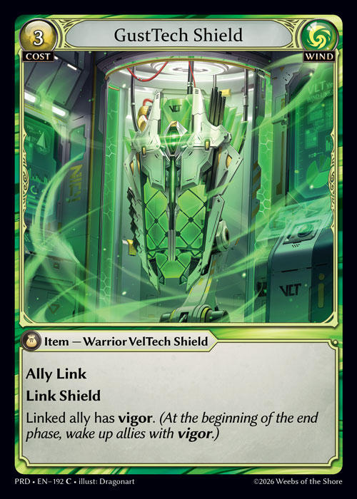 GustTech Shield — .asphodel/paradise — Grand Archive TCG