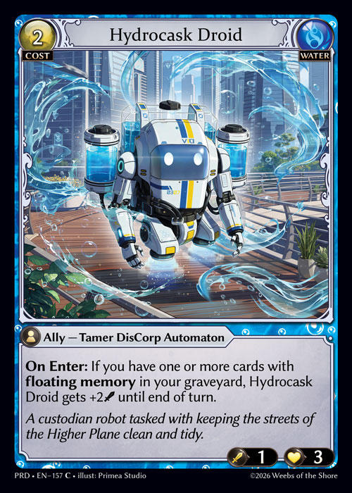 Hydrocask Droid — .asphodel/paradise — Grand Archive TCG