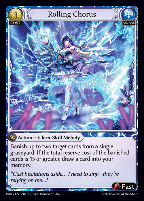 Rolling Chorus — .asphodel/paradise — Grand Archive TCG