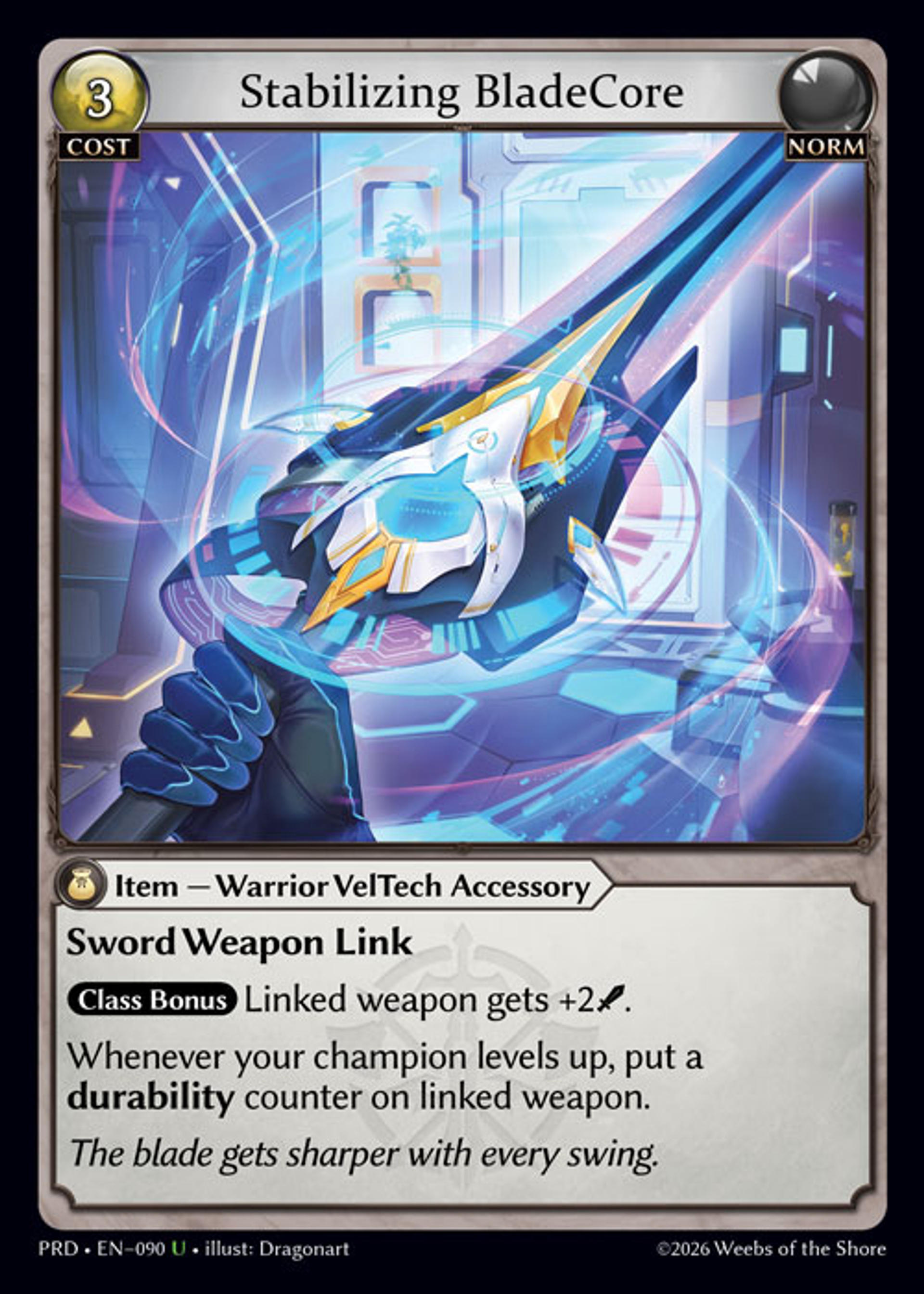 Stabilizing BladeCore — .asphodel/paradise — Grand Archive