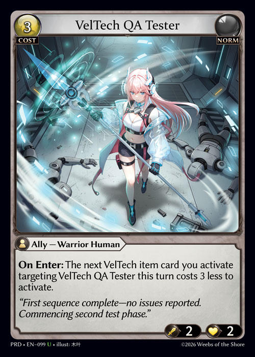 VelTech QA Tester — .asphodel/paradise — Grand Archive TCG
