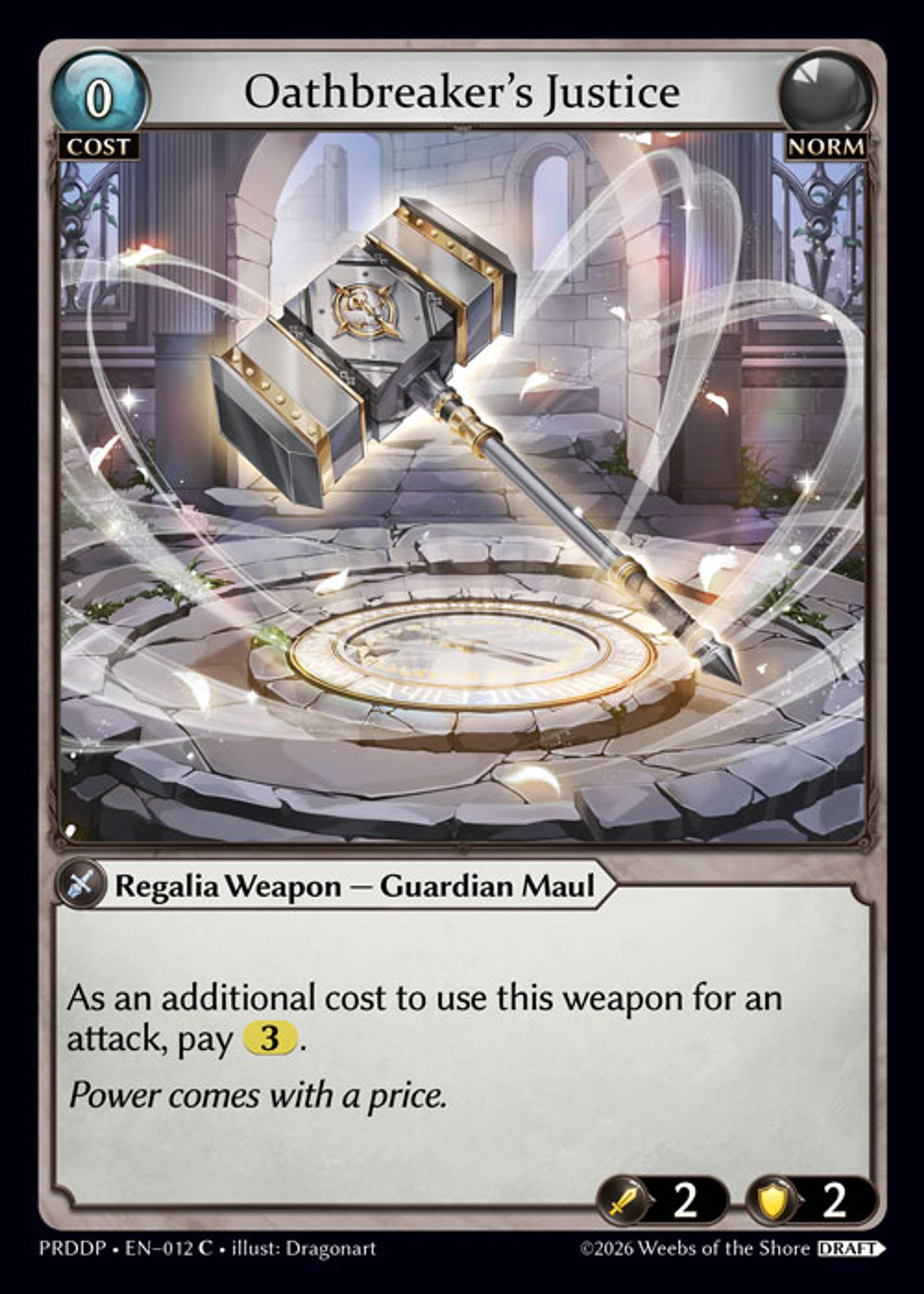 Oathbreaker's Justice — .asphodel/paradise Draft Pack — Grand Archive TCG