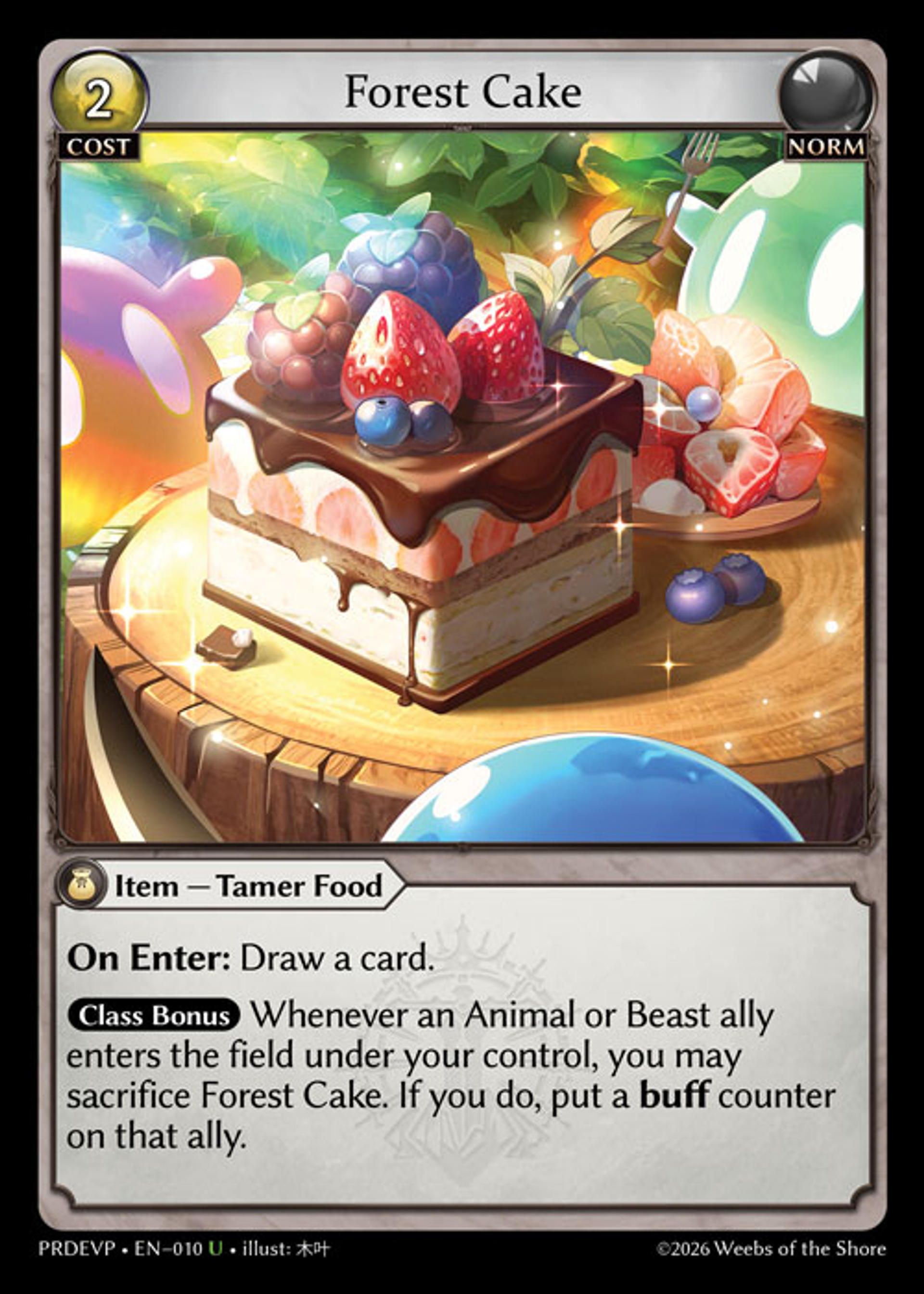Forest Cake — .asphodel/paradise Event Pack — Grand Archive TCG