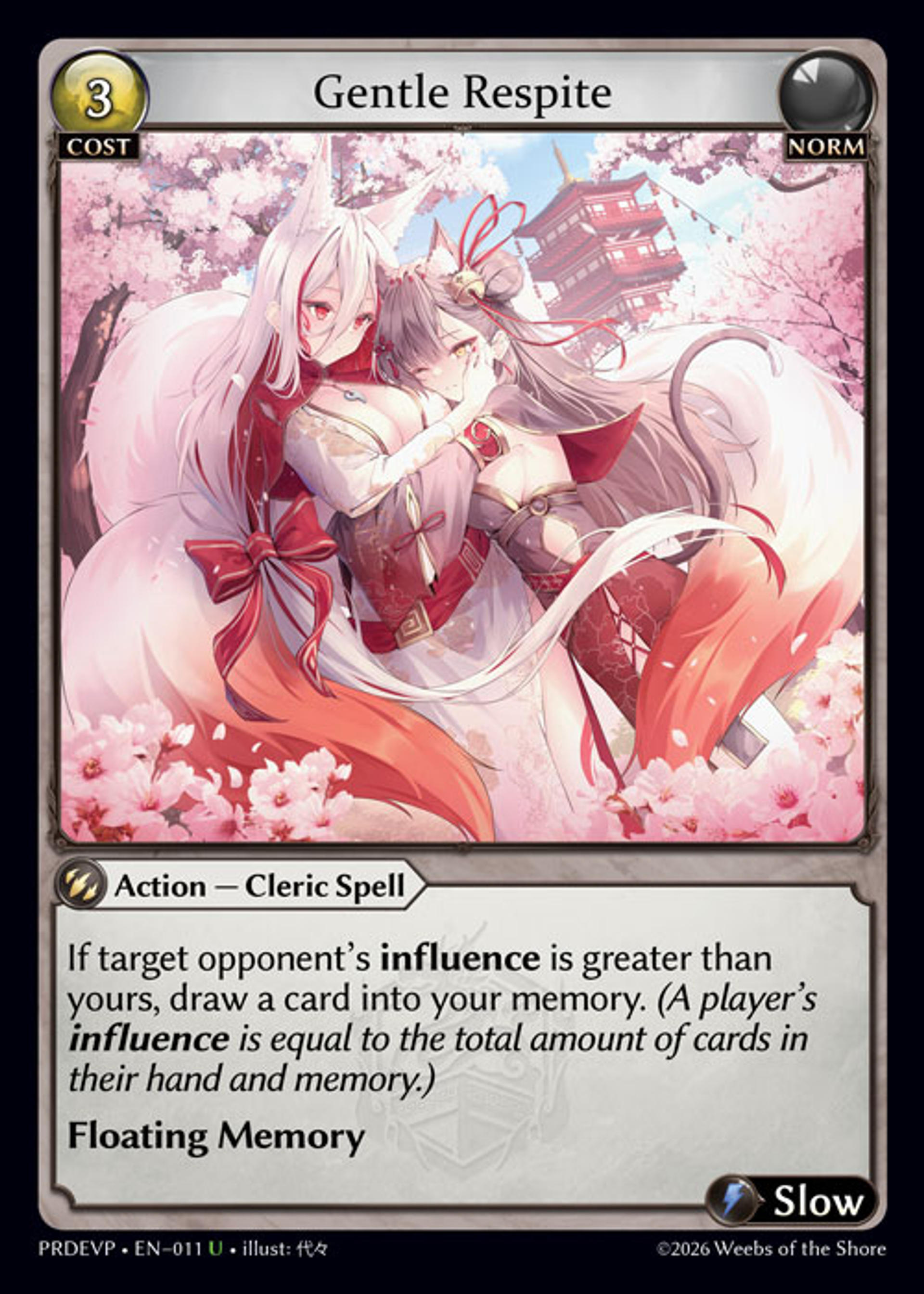 Gentle Respite — .asphodel/paradise Event Pack — Grand Archive TCG
