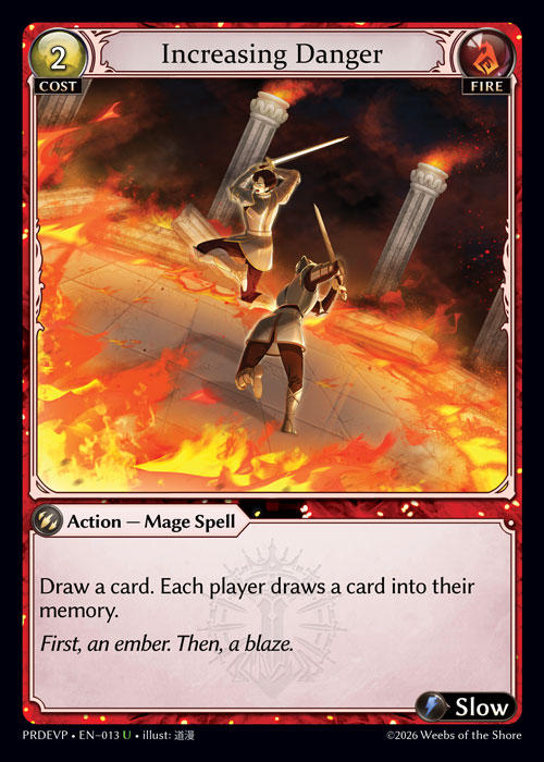 Increasing Danger — .asphodel/paradise Event Pack — Grand Archive TCG
