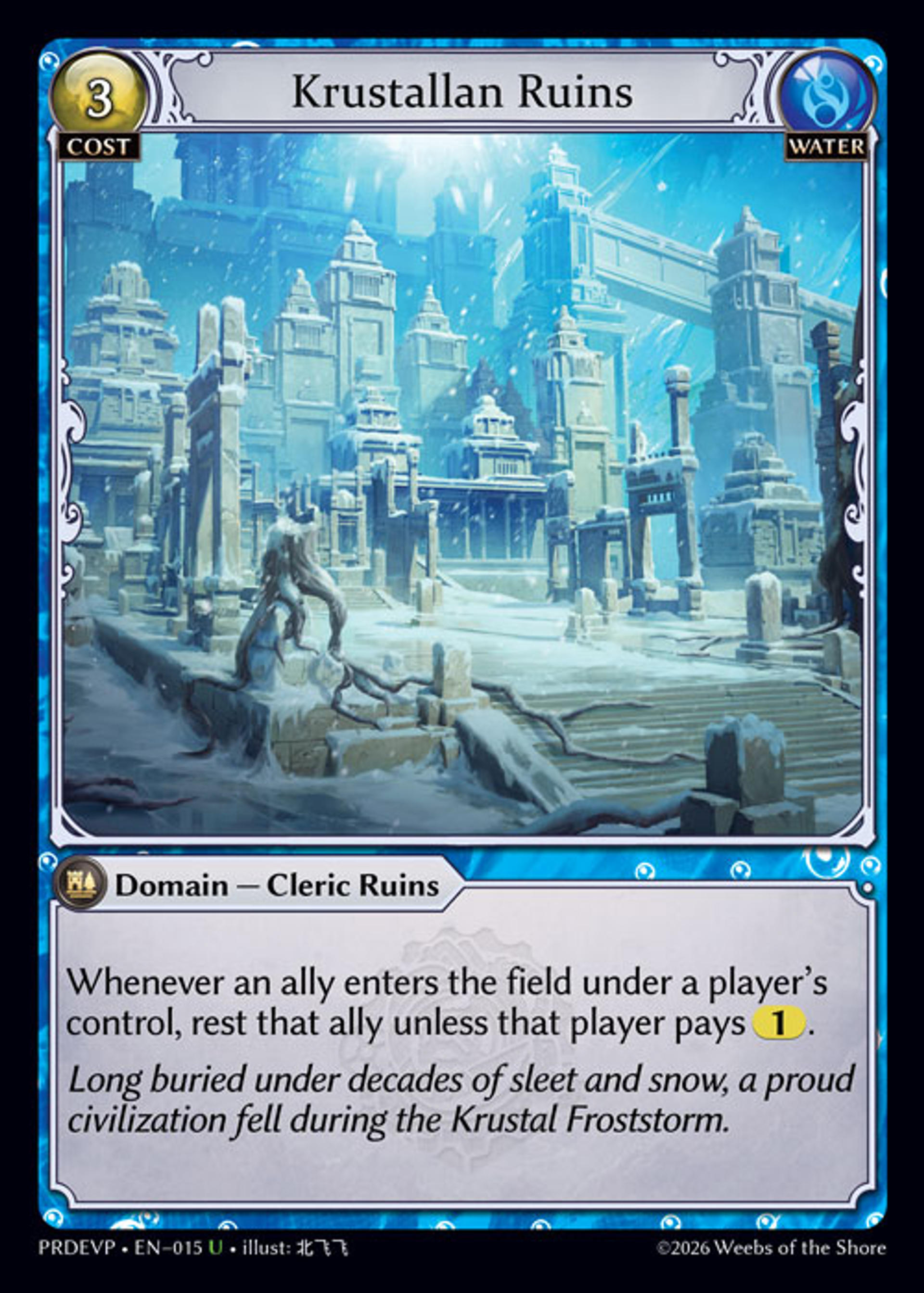 Krustallan Ruins — .asphodel/paradise Event Pack — Grand Archive TCG