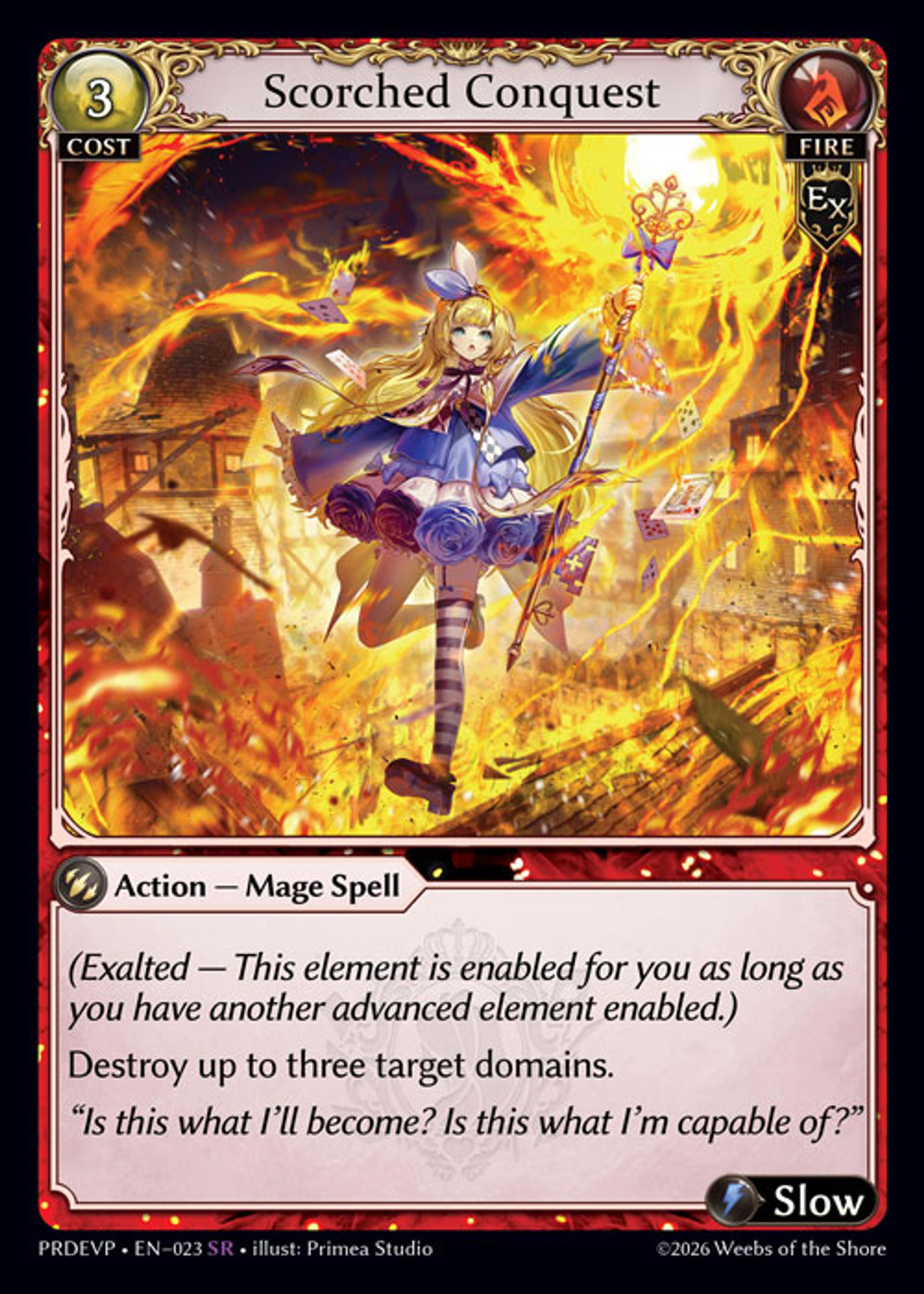 Scorched Conquest — .asphodel/paradise Event Pack — Grand Archive TCG