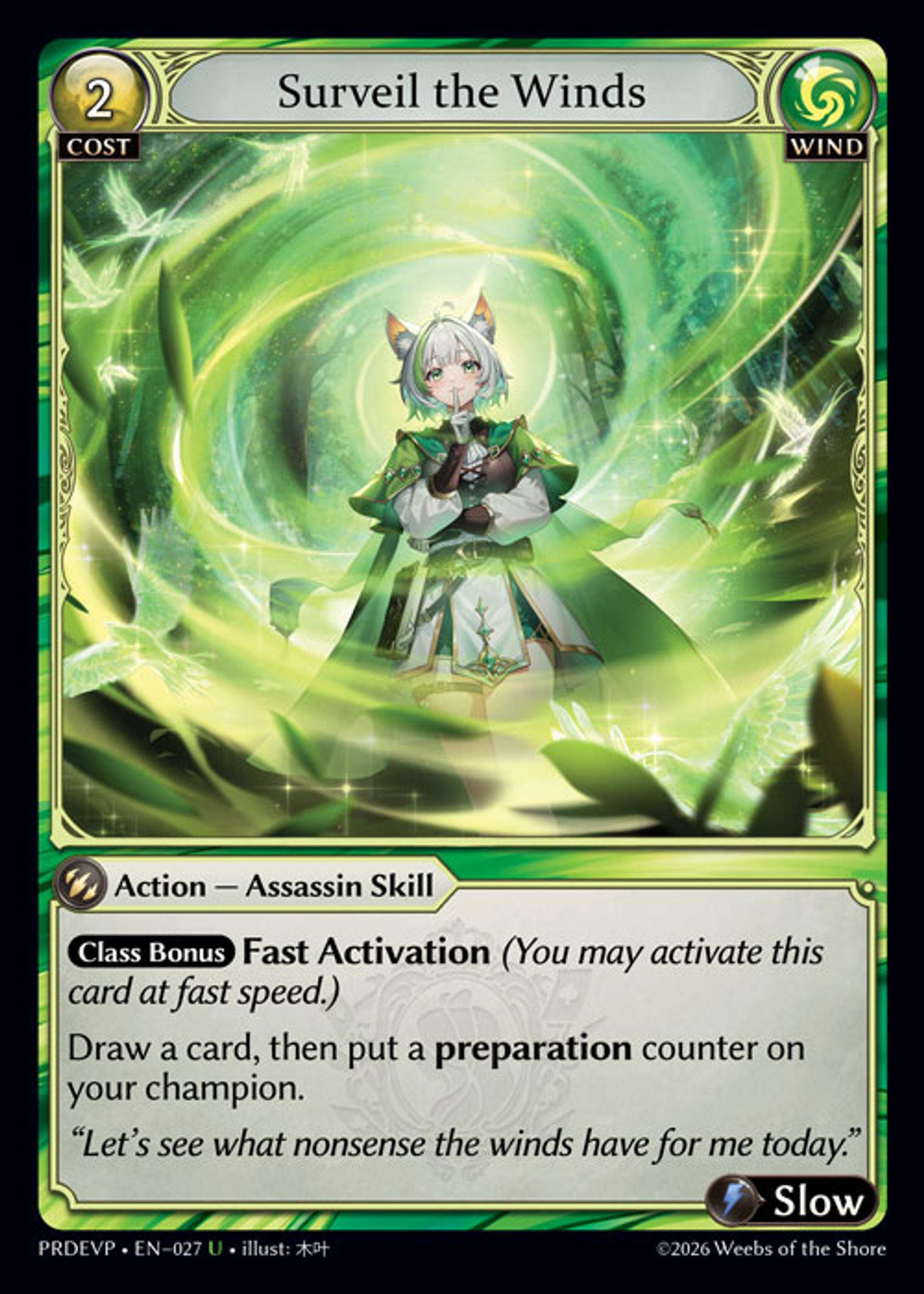 Surveil the Winds — .asphodel/paradise Event Pack — Grand Archive TCG