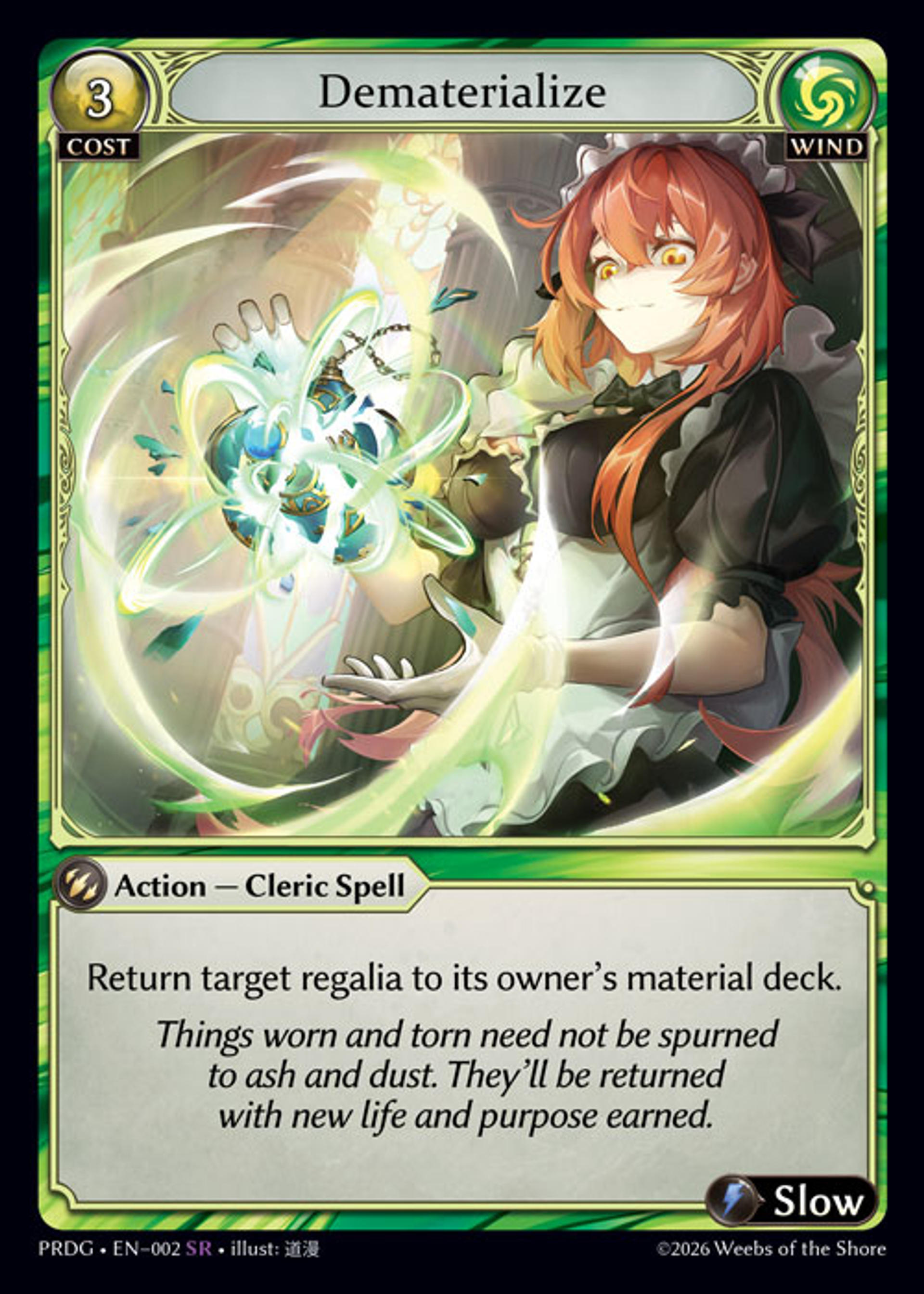 Dematerialize — .asphodel/paradise Grimoire — Grand Archive TCG